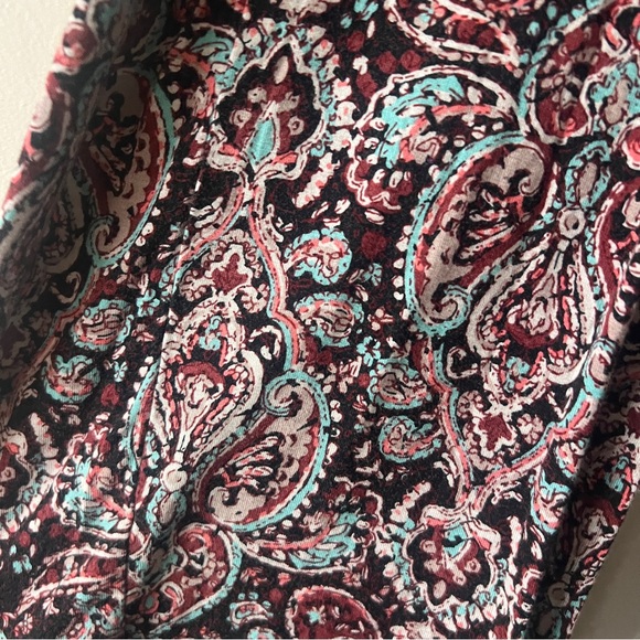 Mossimo Floral Paisley Flared Leg Pants Size XS Boho Hippie - Picture 4 of 8